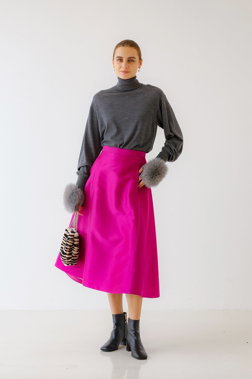 【デザイン ワークス/DESIGN WORKS】のべーシックタートルニット 人気、トレンドファッション・服の通販 founy(ファニー) 　ファッション　Fashion　レディースファッション　Fashion for Women　トップス・カットソー　Cut & Sew Tops　ニット　Knit Tops & Sweaters　カジュアルプルオーバー・ニットトップス　Pullovers & Knit Tops / Casual Pullovers　なめらか　Smooth, Silky Texture　イタリア　Italy　スリット　Slit, Slit Detail　センター　Center, Center Line　タートルネック　Turtleneck, High Neck　ベーシック　Basic, Essential　other-3|ID: prp329100004182837 ipo3291000000036098429