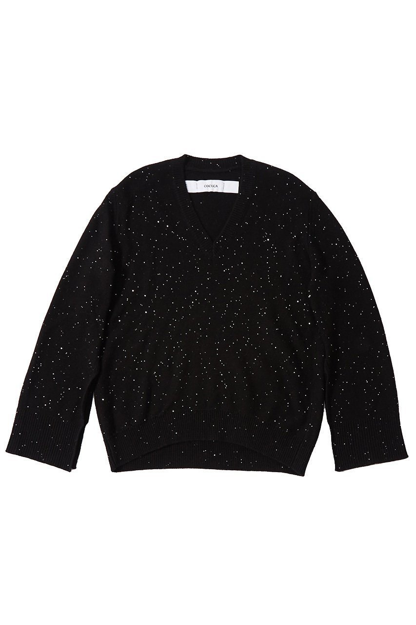 【ザ ストア バイ シー/THE STORE by C】のスパングルニット 人気、トレンドファッション・服の通販 founy(ファニー) 　ファッション　Fashion　レディースファッション　Fashion for Women　トップス・カットソー　Cut & Sew Tops　ニット　Knit Tops & Sweaters　カジュアルプルオーバー・ニットトップス　Pullovers & Knit Tops / Casual Pullovers　シルバー　Silver, Metallic Silver　スパンコール　Sequins, Sequin Embellishment　フレア　Flare, Flared　メタル　Metal, Metal Parts　リュクス　Luxury, Elegant, High-End, Chic　 other-1|ID: prp329100004182846 ipo3291000000032913931