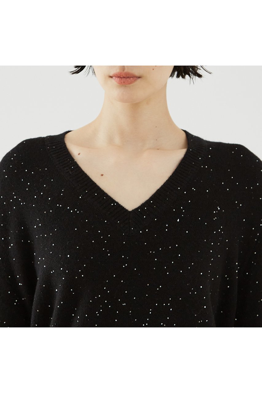 【ザ ストア バイ シー/THE STORE by C】のスパングルニット 人気、トレンドファッション・服の通販 founy(ファニー) 　ファッション　Fashion　レディースファッション　Fashion for Women　トップス・カットソー　Cut & Sew Tops　ニット　Knit Tops & Sweaters　カジュアルプルオーバー・ニットトップス　Pullovers & Knit Tops / Casual Pullovers　シルバー　Silver, Metallic Silver　スパンコール　Sequins, Sequin Embellishment　フレア　Flare, Flared　メタル　Metal, Metal Parts　リュクス　Luxury, Elegant, High-End, Chic　other-7|ID: prp329100004182846 ipo3291000000032913998