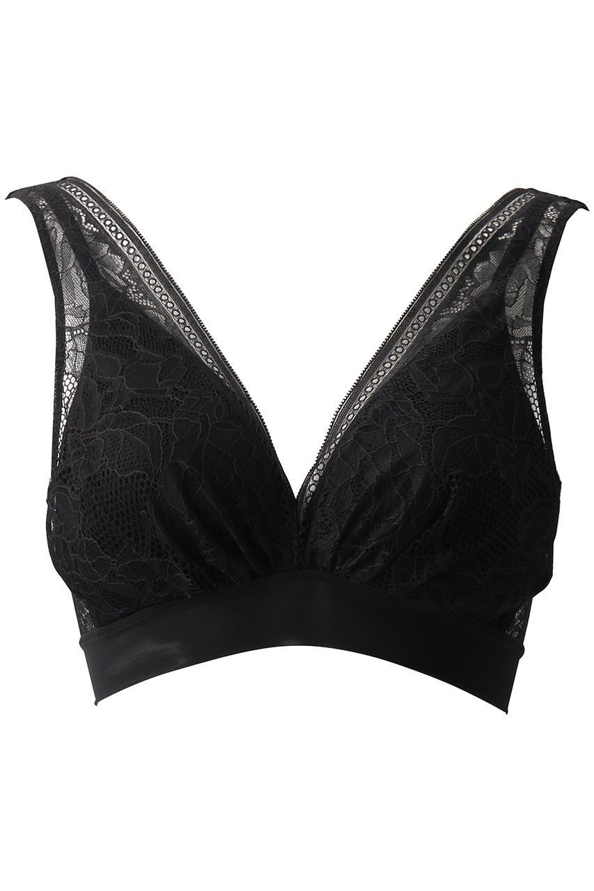 【アロマティック/AROMATIQUE】の【AROMATIQUE×Nobless Oblige】レースブラ インテリア・キッズ・メンズ・レディースファッション・服の通販 founy(ファニー) 　ファッション　Fashion　レディースファッション　Fashion for Women　下着・ランジェリー　Lingerie & Intimates　ブラジャー・ランジェリーブラ　Bras / Lingerie Bras　シルク　Silk, 100% Silk　ブラジャー　Bra, Lingerie　ランジェリー　Lingerie, Intimate Wear　レース　Lace, Lace Fabric　ロンドン　London Style, British Inspired　ブラック|ID: prp329100004182850 ipo3291000000035337422