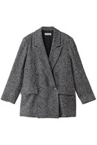 【サクラ/SACRA】のウールシルクヘリンボーンジャケット 人気、トレンドファッション・服の通販 founy(ファニー) ファッション Fashion レディースファッション WOMEN アウター Coat Outerwear ジャケット Jackets A/W・秋冬 Aw・Autumn/Winter・Fw・Fall-Winter おすすめ Recommend ショルダー Shoulder ショート Short シルク Silk ジャケット Jacket ビッグ Big マニッシュ Mannish ランダム Random NEW・新作・新着・新入荷 New Arrivals thumbnail ブラック|ID: prp329100004182871 ipo3291000000028975318