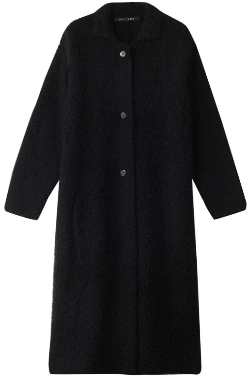 【ミズイロ インド/mizuiro ind】のloop yarn long C/D カーディガン インテリア・キッズ・メンズ・レディースファッション・服の通販 founy(ファニー) 　ファッション　Fashion　レディースファッション　Fashion for Women　トップス・カットソー　Cut & Sew Tops　ニット　Knit Tops & Sweaters　カーディガン・羽織り　Layered Style Cardigans　カーディガン　Cardigan, Knitwear　シンプル　Simple, Minimal　モコモコ　Fuzzy, Fluffy　ロング　Long, Long-Length　秋　Autumn　black|ID: prp329100004182902 ipo3291000000032956323