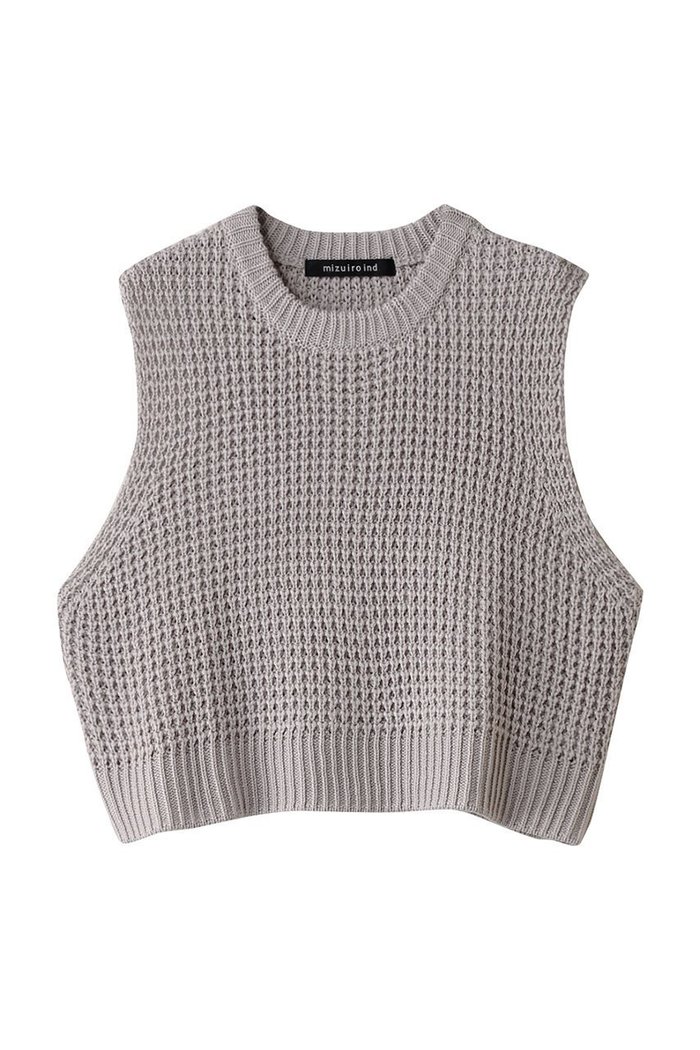 【ミズイロ インド/mizuiro ind】のwaffle knit vest ベスト インテリア・キッズ・メンズ・レディースファッション・服の通販 founy(ファニー) https://founy.com/ ファッション Fashion レディースファッション WOMEN トップス・カットソー Tops/Tshirt ニット Knit Tops ベスト/ジレ Gilets/Vests プルオーバー Pullover シンプル Simple ベスト Vest ワッフル Waffle A/W・秋冬 Aw・Autumn/Winter・Fw・Fall-Winter |ID: prp329100004182904 ipo3291000000028975410