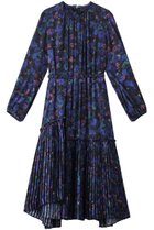 【ランバン オン ブルー/LANVIN en Bleu】のLuminous Flowerワンピース 人気、トレンドファッション・服の通販 founy(ファニー) ファッション Fashion レディースファッション WOMEN ワンピース Dress チュニック Tunic アシンメトリー Asymmetry ギャザー Gather サテン Satin チュニック Tunic パーティ Party フェミニン Feminine フラワー Flower プリント Print プリーツ Pleats ロング Long ワッシャー Washer NEW・新作・新着・新入荷 New Arrivals thumbnail ネイビー|ID: prp329100004182915 ipo3291000000028975447