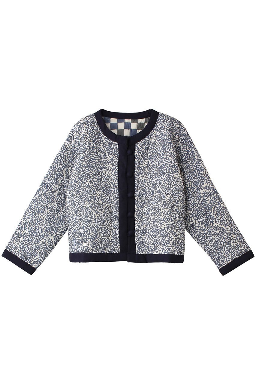 【エスゼット ブロックプリント/SZ Blockprints】のPOPPY JACKET LACE&DOUBLE CHECK リバーシブルジャケット 人気、トレンドファッション・服の通販 founy(ファニー) 　ファッション　Fashion　レディースファッション　WOMEN　アウター　Coat Outerwear　ジャケット　Jackets　ジャケット　Jacket　ダブル　Double　チェック　Check　プリント　Print　リバーシブル　Reversible　レース　Race　エレガント 上品　Elegant　NEW・新作・新着・新入荷　New Arrivals　無地　Plain Color　 other-1|ID: prp329100004182919 ipo3291000000028975458