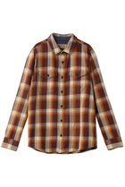 【アウターノウン/OUTERKNOWN / MEN】の【MEN】BLANKET SHIRT コットンツイルチェック シャツ ダークブラウン|ID:prp329100004182940