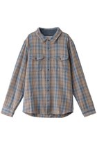 【アウターノウン/OUTERKNOWN / MEN】の【MEN】BLANKET SHIRT コットンツイルチェック シャツ ライトブルー|ID: prp329100004182940 ipo3291000000032891172