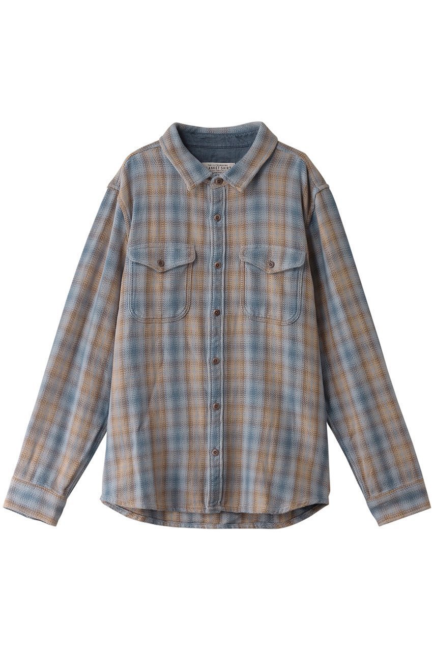 【アウターノウン/OUTERKNOWN / MEN】の【MEN】BLANKET SHIRT コットンツイルチェック シャツ インテリア・キッズ・メンズ・レディースファッション・服の通販 founy(ファニー) 　ファッション　Fashion　メンズファッション　Fashion for Men　カリフォルニア　California, Cali Style　スリーブ　Sleeve, Long Sleeve / Short Sleeve　ブランケット　Blanket, Throw Blanket　リラックス　Relax, Relaxed Fit　ロング　Long, Long-Length　人気　Popular, Best Seller　旅行　Travel　ライトブルー|ID: prp329100004182940 ipo3291000000032891172