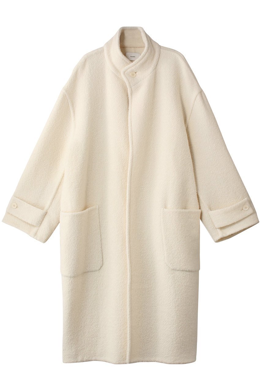 【セアン/SCEARN】のWOOL TWEED REVER High Neck Coat/コート 人気、トレンドファッション・服の通販 founy(ファニー) 　ファッション　Fashion　レディースファッション　Fashion for Women　アウター　Coat / Outerwear Collection　コート・ロングコート・ピーコート　Long Coats, Peacoats & More　スタンド　Stand Collar, Upright Stand　ツイード　Twill, Twill Weave　ポケット　Pocket, Pocket Detail　ロング　Long, Long-Length　 other-1|ID: prp329100004182946 ipo3291000000032934832