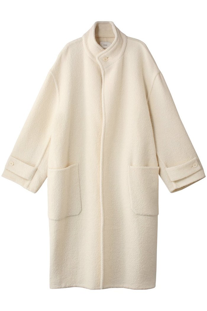 【セアン/SCEARN】のWOOL TWEED REVER High Neck Coat/コート インテリア・キッズ・メンズ・レディースファッション・服の通販 founy(ファニー) https://founy.com/ ファッション Fashion レディースファッション Fashion for Women アウター Coat / Outerwear Collection コート・ロングコート・ピーコート Long Coats, Peacoats & More スタンド Stand Collar, Upright Stand ツイード Twill, Twill Weave ポケット Pocket, Pocket Detail ロング Long, Long-Length |ID: prp329100004182946 ipo3291000000035580260