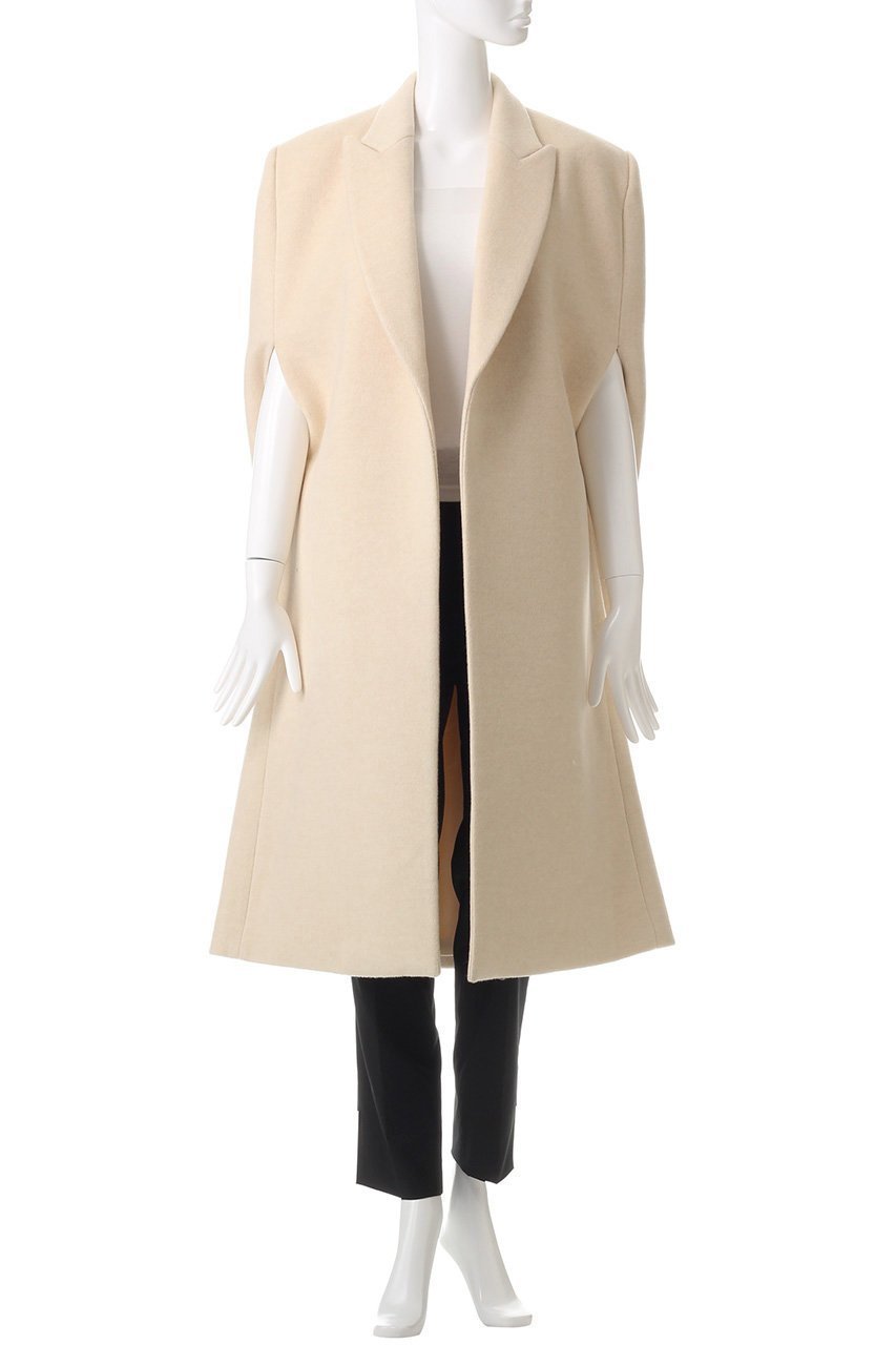 【セアン/SCEARN】のWOOL CASHMERE REVER WITH CLEAR PILE Cape Woven Coat/コート 人気、トレンドファッション・服の通販 founy(ファニー) 　ファッション　Fashion　レディースファッション　Fashion for Women　アウター　Coat / Outerwear Collection　コート・ロングコート・ピーコート　Long Coats, Peacoats & More　おすすめ　Recommended / Our Picks　スリット　Slit, Slit Detail　セットアップ　Set-Up, Coordinated Outfit　ドレス　Dress, One-Piece　ロング　Long, Long-Length　other-2|ID: prp329100004182948 ipo3291000000035580419