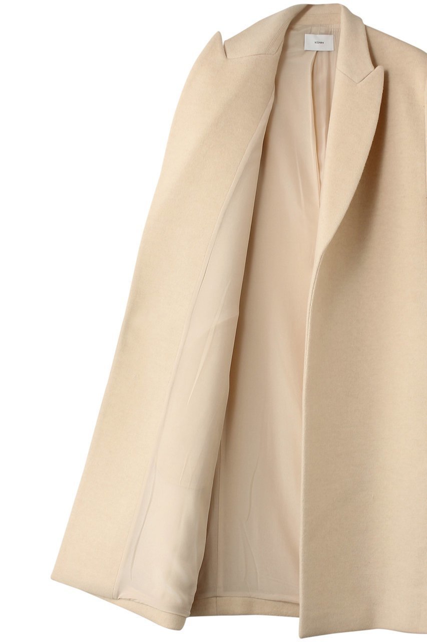 【セアン/SCEARN】のWOOL CASHMERE REVER WITH CLEAR PILE Cape Woven Coat/コート 大人の最旬トレンドファッション＆コーディネート founy(ファウニー) 　ファッション　Fashion　レディースファッション　Fashion for Women　アウター　Coat / Outerwear Collection　コート・ロングコート・ピーコート　Long Coats, Peacoats & More　おすすめ　Recommended / Our Picks　スリット　Slit, Slit Detail　セットアップ　Set-Up, Coordinated Outfit　ドレス　Dress, One-Piece　ロング　Long, Long-Length　other-6|ID: prp329100004182948 ipo3291000000036796488