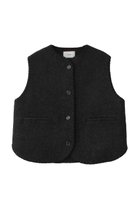 【セアン/SCEARN】のFULLING WOOL Andian Vwst/ベスト 人気、トレンドファッション・服の通販 founy(ファニー) ファッション Fashion レディースファッション Fashion for Women アウター Coat / Outerwear Collection レディースジャケット・軽アウター Jackets シルク Silk, 100% Silk シンプル Simple, Minimal ジャケット Jacket, Outerwear ベスト Vest, Waistcoat エレガント 上品 Elegant A/W・秋冬 Autumn/Winter thumbnail Charcoal|ID: prp329100004182961 ipo3291000000032948012