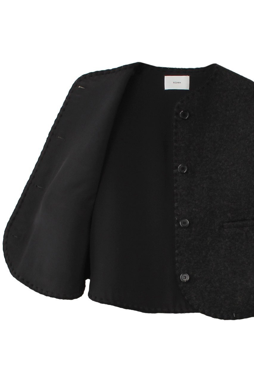【セアン/SCEARN】のFULLING WOOL Andian Vwst/ベスト 人気、トレンドファッション・服の通販 founy(ファニー) 　ファッション　Fashion　レディースファッション　Fashion for Women　アウター　Coat / Outerwear Collection　レディースジャケット・軽アウター　Jackets　シルク　Silk, 100% Silk　シンプル　Simple, Minimal　ジャケット　Jacket, Outerwear　ベスト　Vest, Waistcoat　エレガント 上品　Elegant　A/W・秋冬　Autumn/Winter　other-6|ID: prp329100004182961 ipo3291000000035491311