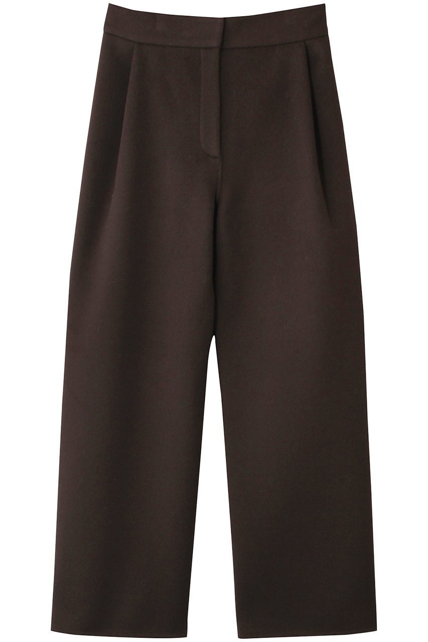 【セアン/SCEARN】のWOOL CASHMERE REVER Tuck Pants/パンツ インテリア・キッズ・メンズ・レディースファッション・服の通販 founy(ファウニー) 　ファッション　Fashion　レディースファッション　Fashion for Women　パンツ　Pants & Trousers　ストレート　Straight, Straight Cut　定番　Standard, Basic Item　D/brown|ID: prp329100004182965 ipo3291000000036798402