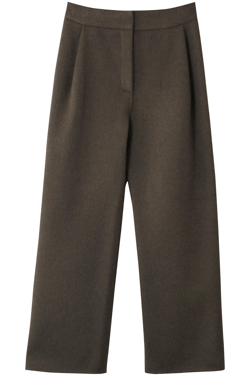 【セアン/SCEARN】のWOOL REVER Tuck Pants/パンツ インテリア・キッズ・メンズ・レディースファッション・服の通販 founy(ファウニー) 　ファッション　Fashion　レディースファッション　Fashion for Women　パンツ　Pants & Trousers　なめらか　Smooth, Silky Texture　ウォーム　Warm Fabric　ストレート　Straight, Straight Cut　ロング　Long, Long-Length　A/W・秋冬　Autumn/Winter　D/khaki|ID: prp329100004182966 ipo3291000000036532112