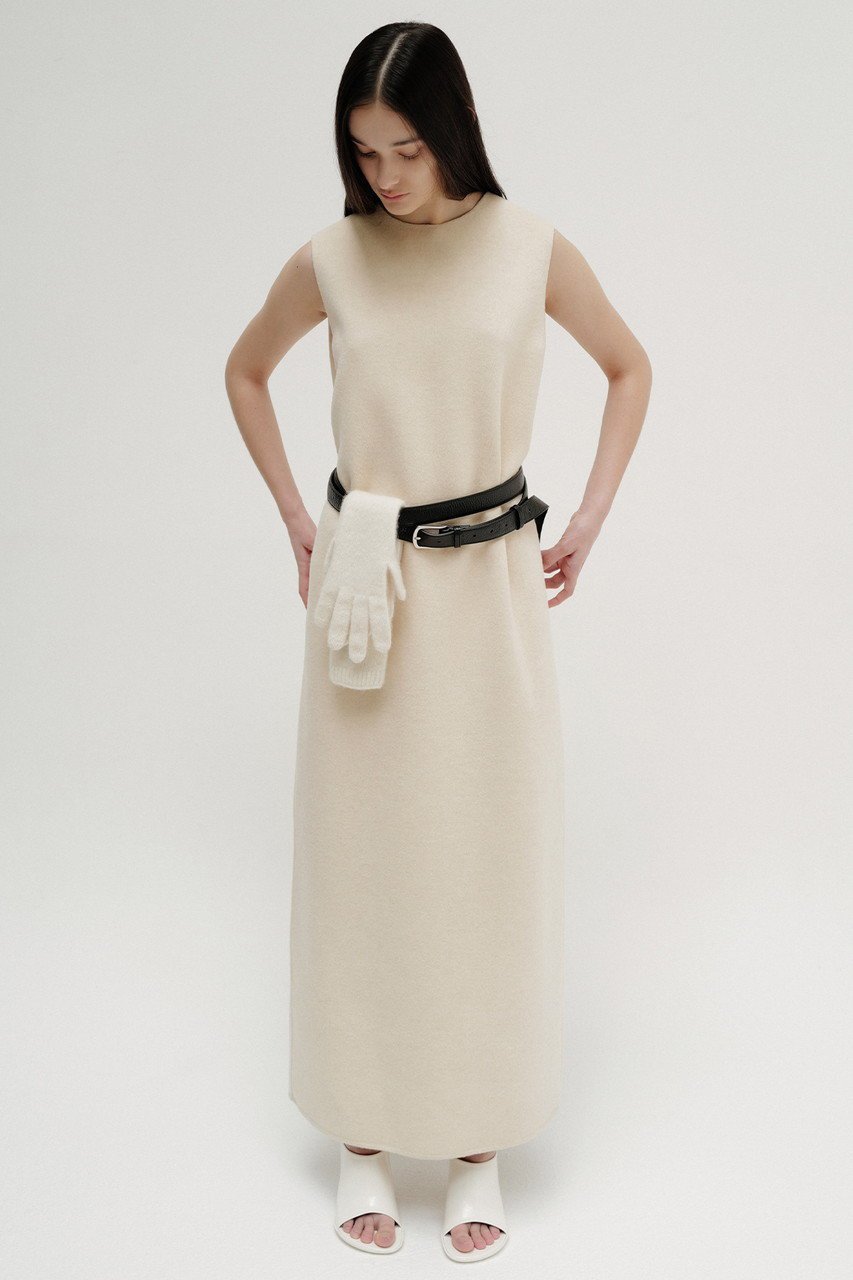 【セアン/SCEARN】のWOOL CASHMERE REVER WITH CLEAR PILE Sleeveless Dress/ドレス 人気、トレンドファッション・服の通販 founy(ファニー) 　ファッション　Fashion　レディースファッション　Fashion for Women　ワンピース　Dresses　フォーマル・パーティードレス・結婚式用ドレス　Elegant & Casual Dresses　チュニック　Tunic Tops & Dresses　おすすめ　Recommended / Our Picks　シンプル　Simple, Minimal　スリット　Slit, Slit Detail　セットアップ　Set-Up, Coordinated Outfit　チュニック　Tunic, Long Top　ドレス　Dress, One-Piece　ロング　Long, Long-Length　エレガント 上品　Elegant　other-7|ID: prp329100004182968 ipo3291000000032888576