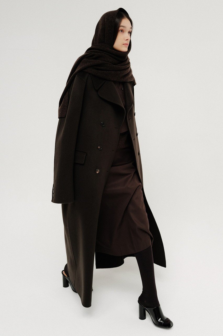 【セアン/SCEARN】のWOOL CASHMERE REVER Wide Collar Double Coat/コート 人気、トレンドファッション・服の通販 founy(ファニー) 　ファッション　Fashion　レディースファッション　Fashion for Women　アウター　Coat / Outerwear Collection　コート・ロングコート・ピーコート　Long Coats, Peacoats & More　シェイプ　Shape, Slim Fit　ロング　Long, Long-Length　エレガント 上品　Elegant　other-8|ID: prp329100004182973 ipo3291000000036515064