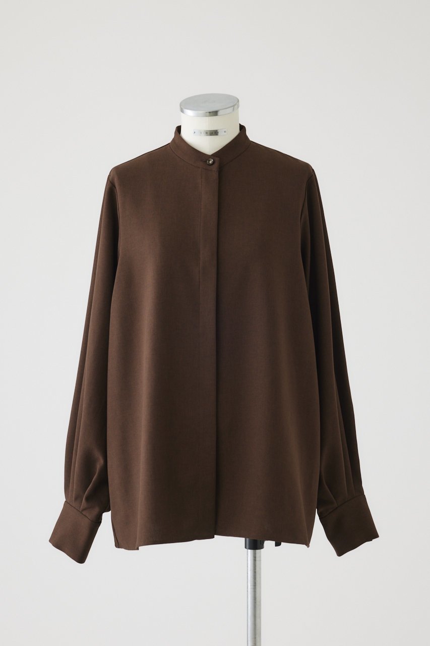 【リムアーク/RIM.ARK】のChic volume sleeve SH/シャツ 人気、トレンドファッション・服の通販 founy(ファニー) 　ファッション　Fashion　レディースファッション　Fashion for Women　トップス・カットソー　Cut & Sew Tops　シャツ・ブラウス・オフィスカジュアル　Elegant Blouses & Button-Ups　ボリューム袖・フリルスリーブブラウス　Voluminous & Ruffle Sleeves / Puffy Sleeve Tops　スタンド　Stand Collar, Upright Stand　スリーブ　Sleeve, Long Sleeve / Short Sleeve　チェック　Check, Plaid, Tartan　バランス　Balance, Style Balance　マニッシュ　Mannish, Boyish　ロング　Long, Long-Length　 other-1|ID: prp329100004185423 ipo3291000000032881222