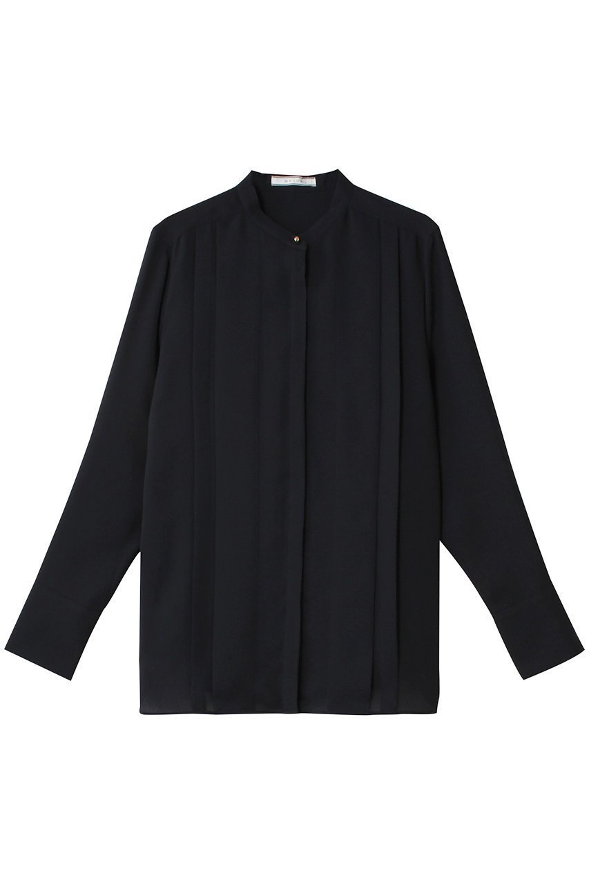 【ベイジ,/BEIGE,】のSTOW(ストー)/フロントタックブラウス インテリア・キッズ・メンズ・レディースファッション・服の通販 founy(ファニー) ファッション Fashion レディースファッション Fashion for Women トップス・カットソー Cut & Sew Tops シャツ・ブラウス・オフィスカジュアル Elegant Blouses & Button-Ups なめらか Smooth, Silky Texture エレガント 上品 Elegant クラシカル Classical, Vintage-Inspired シンプル Simple, Minimal ジョーゼット Georgette, Semi-Sheer Fabric スリーブ Sleeve, Long Sleeve / Short Sleeve フロント Front, Front Design ロング Long, Long-Length 人気 Popular, Best Seller 今季 This Season, Current Season 定番 Standard, Basic Item Navy|ID: prp329100004185426 ipo3291000000035367643