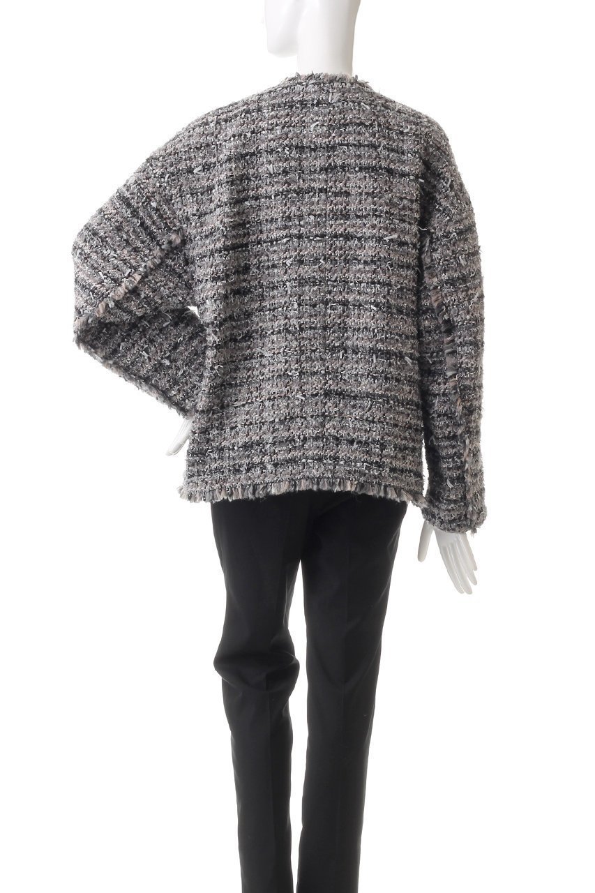 【デパリエ/DEPAREILLE】のミックスヤーンツイードジャケット 人気、トレンドファッション・服の通販 founy(ファニー) 　ファッション　Fashion　レディースファッション　Fashion for Women　アウター　Coat / Outerwear Collection　レディースジャケット・軽アウター　Jackets　ジャケット　Jacket, Outerwear　ツイード　Twill, Twill Weave　フォルム　Silhouette, Form　フランス　France, French　フリンジ　Fringe, Tassel　ボトム　Bottoms, Lower Wear　other-4|ID: prp329100004185431 ipo3291000000035654853