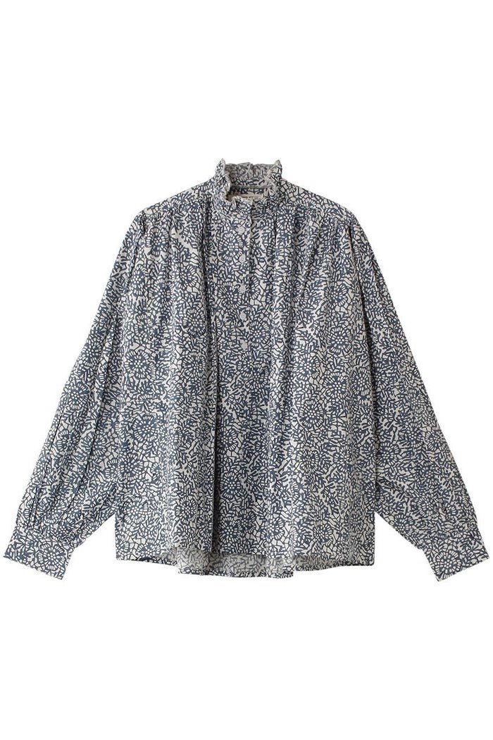 【エスゼット ブロックプリント/SZ Blockprints】のKALI TOP LACE ハイネックブラウス インテリア・キッズ・メンズ・レディースファッション・服の通販 founy(ファニー) https://founy.com/ ファッション Fashion レディースファッション WOMEN トップス・カットソー Tops/Tshirt シャツ/ブラウス Shirts/Blouses シンプル Simple スリーブ Sleeve ハイネック High Neck バランス Balance フェミニン Feminine フレア Flare プリント Print プリーツ Pleats レース Race ロング Long エレガント 上品 Elegant NEW・新作・新着・新入荷 New Arrivals |ID: prp329100004185434 ipo3291000000028995402