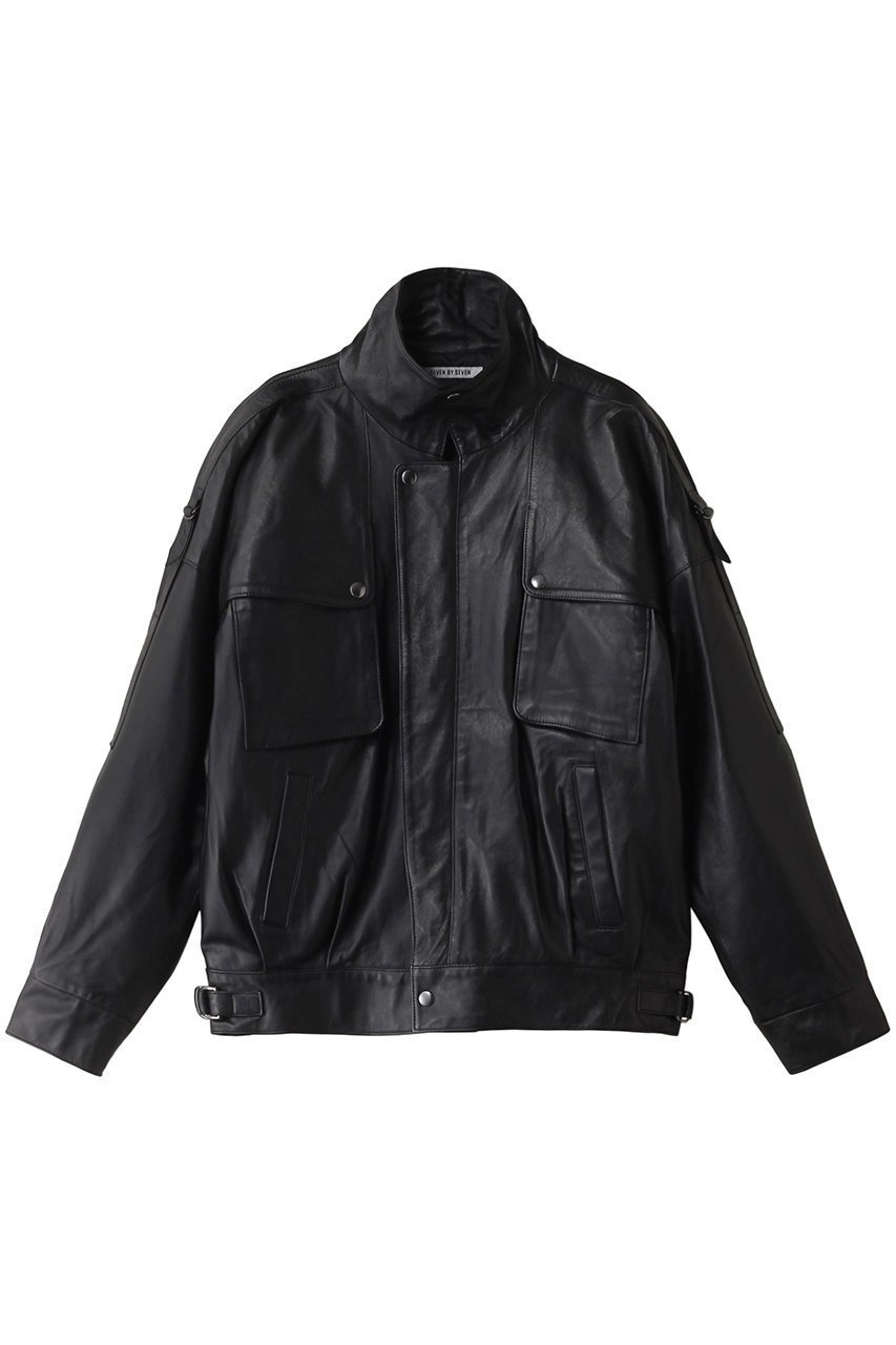 【セブン バイ セブン/SEVEN BY SEVEN / MEN】の【MEN】ストームフラップレザーブルゾン‐Sheep leather‐ 人気、トレンドファッション・服の通販 founy(ファニー) 　ファッション　Fashion　メンズファッション　Fashion for Men　ジャケット　Jacket, Outerwear　ブルゾン　Blouson, Bomber Jacket　モダン　Modern, Contemporary　 other-1|ID: prp329100004185440 ipo3291000000032948171
