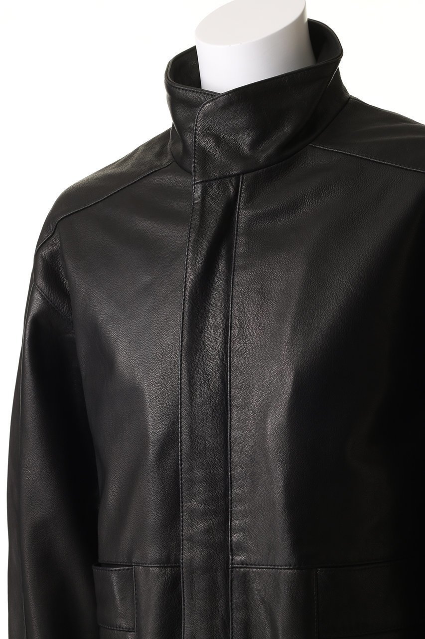【セブン バイ セブン/SEVEN BY SEVEN / MEN】の【MEN】スタンドカラー レザーカーコート‐Goat leather‐ 人気、トレンドファッション・服の通販 founy(ファニー) 　ファッション　Fashion　メンズファッション　Fashion for Men　ショート　Short, Short Length　スタンド　Stand Collar, Upright Stand　other-5|ID: prp329100004185441 ipo3291000000032947705