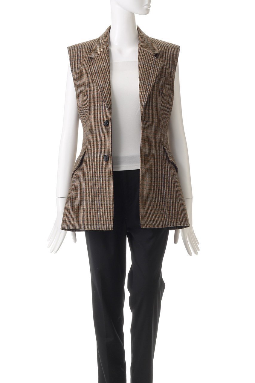 【カレンテージ/CURRENTAGE】のジャケット 人気、トレンドファッション・服の通販 founy(ファニー) 　ファッション　Fashion　レディースファッション　Fashion for Women　アウター　Coat / Outerwear Collection　レディースジャケット・軽アウター　Jackets　おすすめ　Recommended / Our Picks　エレガント 上品　Elegant　シェイプ　Shape, Slim Fit　ジャケット　Jacket, Outerwear　セットアップ　Set-Up, Coordinated Outfit　チェック　Check, Plaid, Tartan　ツイード　Twill, Twill Weave　ベスト　Vest, Waistcoat　other-7|ID: prp329100004185445 ipo3291000000035825897