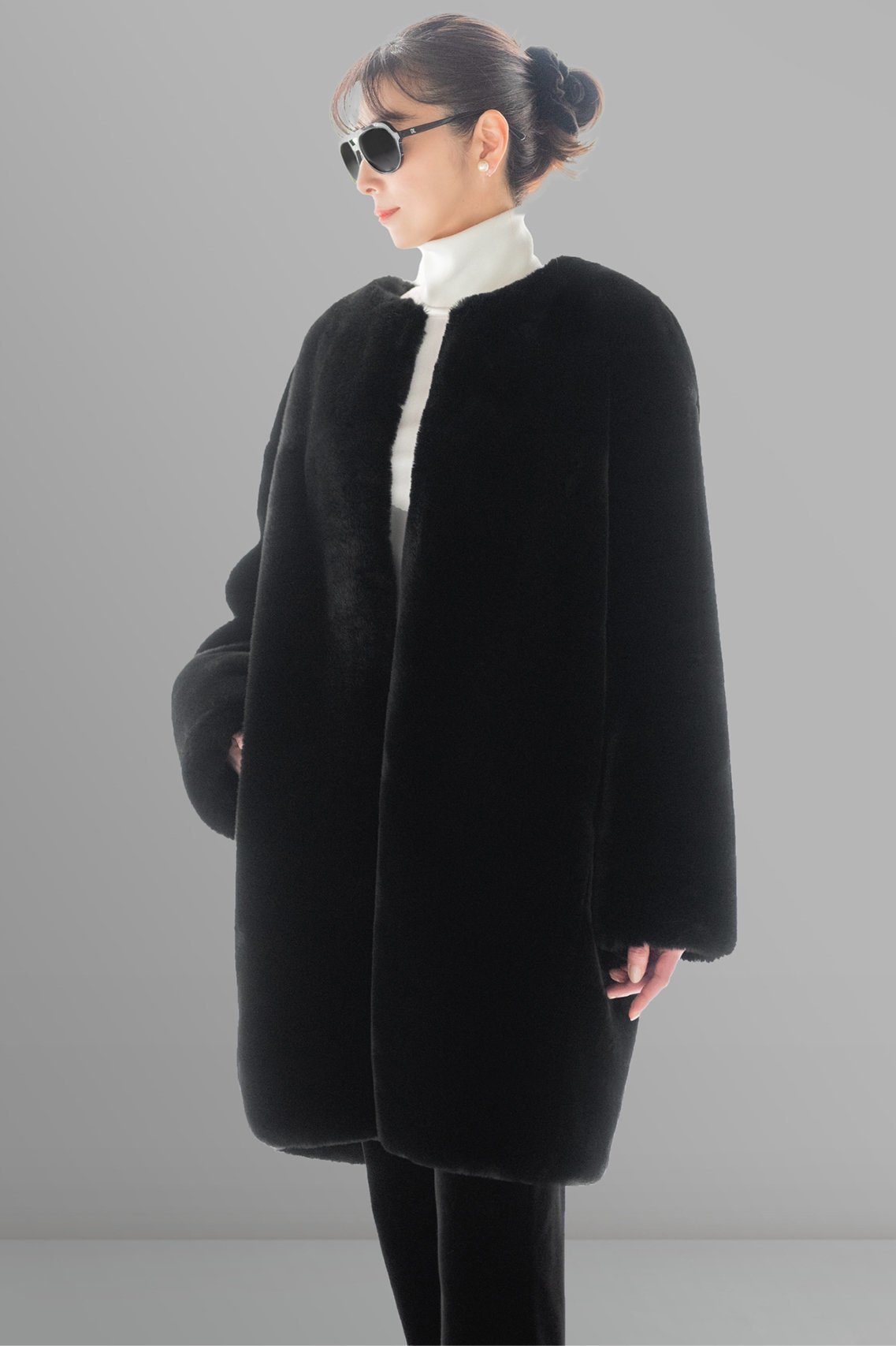 【デイジーリン/DAISY LIN】のLove Fur Rich Coat 人気、トレンドファッション・服の通販 founy(ファニー) 　ファッション　Fashion　レディースファッション　Fashion for Women　アウター　Coat / Outerwear Collection　コート・ロングコート・ピーコート　Long Coats, Peacoats & More　なめらか　Smooth, Silky Texture　ウォッシャブル　Machine Washable　エレガント 上品　Elegant　コレクション　Collection, Seasonal Line　サテン　Satin, Glossy Fabric　シルク　Silk, 100% Silk　シンプル　Simple, Minimal　ストレッチ　Stretch, Stretchy Fabric　スマート　Smart, Elegant　ポケット　Pocket, Pocket Detail　ミドル　Middle Length, Mid Height　ラグジュアリー　Luxury, Elegant　レース　Lace, Lace Fabric　ロング　Long, Long-Length　冬　Winter / This Winter　洗える　Machine Washable　other-6|ID: prp329100004185457 ipo3291000000032934434