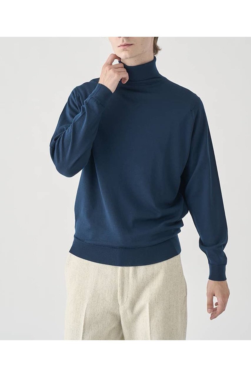 【ジョンスメドレー/JOHN SMEDLEY / MEN】の【MEN】 LEVINE タートルネック長袖ニットプルオーバー 30G MODERN FIT インテリア・キッズ・メンズ・レディースファッション・服の通販 founy(ファニー) 　ファッション　Fashion　メンズファッション　MEN　トップス・カットソー　Tops/Tshirt/Men　ニット　Knit Tops　タートルネック　Turtleneck　長袖　Long Sleeve　ORION GREEN|ID: prp329100004185466 ipo3291000000028995494