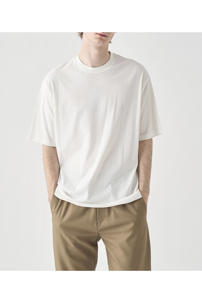 【ジョンスメドレー/JOHN SMEDLEY / MEN】の【MEN】UTS951 コットン オーバーサイズクルーネックTシャツ インテリア・キッズ・メンズ・レディースファッション・服の通販 founy(ファニー) 　ファッション　Fashion　メンズファッション　MEN　トップス・カットソー　Tops/Tshirt/Men　シャツ　Shirts　ショート　Short　シンプル　Simple　スリーブ　Sleeve　リラックス　Relax　NO1(ホワイト)|ID: prp329100004185467 ipo3291000000028995496