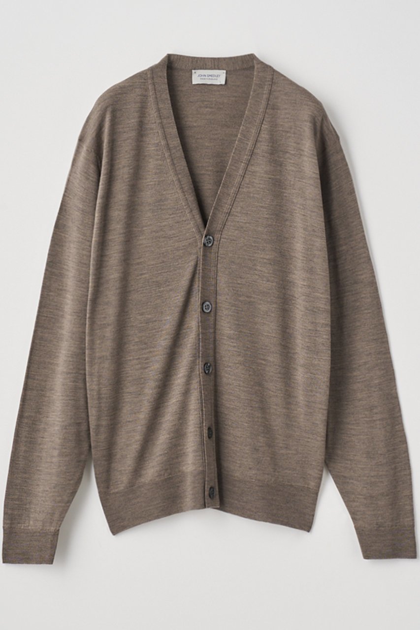 【ジョンスメドレー/JOHN SMEDLEY / MEN】の【MEN】 HALIN Vネック長袖ニットカーディガン 30G MODERN FIT インテリア・キッズ・メンズ・レディースファッション・服の通販 founy(ファニー) 　ファッション　Fashion　メンズファッション　MEN　カーディガン　Cardigan　長袖　Long Sleeve　MUSHROOM|ID: prp329100004185470 ipo3291000000028995513