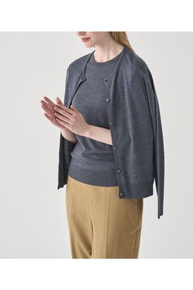 【ジョン スメドレー/JOHN SMEDLEY】 クルーネック長袖カーディガン MILLY 30G MODERN FIT人気、トレンドファッション・服の通販 founy(ファニー) ファッション Fashion レディースファッション WOMEN トップス・カットソー Tops/Tshirt ニット Knit Tops カーディガン Cardigans カーディガン Cardigan エレガント 上品 Elegant NEW・新作・新着・新入荷 New Arrivals 長袖 Long Sleeve |ID:prp329100004185473