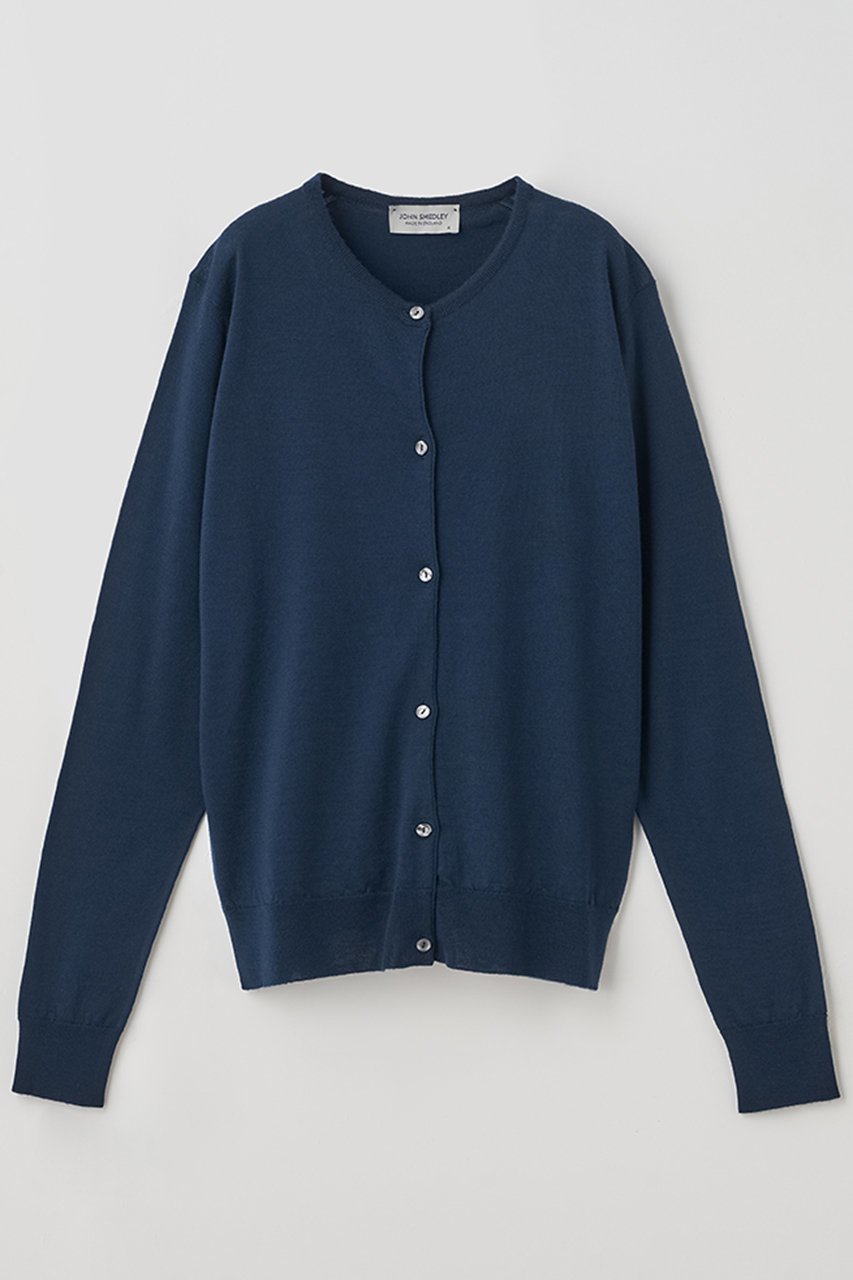 【ジョン スメドレー/JOHN SMEDLEY】のクルーネック長袖カーディガン MILLY 30G MODERN FIT インテリア・キッズ・メンズ・レディースファッション・服の通販 founy(ファニー) 　ファッション　Fashion　レディースファッション　WOMEN　トップス・カットソー　Tops/Tshirt　ニット　Knit Tops　カーディガン　Cardigans　カーディガン　Cardigan　エレガント 上品　Elegant　NEW・新作・新着・新入荷　New Arrivals　長袖　Long Sleeve　ORION GREEN|ID: prp329100004185473 ipo3291000000028995536