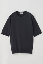 【ジョン スメドレー/JOHN SMEDLEY】のクルーネック半袖プルオーバー ESTA 30G MODERN FIT BLACK|ID:prp329100004185481