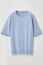 【ジョン スメドレー/JOHN SMEDLEY】のクルーネック半袖プルオーバー ESTA 30G MODERN FIT BLUE HAZE|ID:prp329100004185481