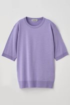 【ジョン スメドレー/JOHN SMEDLEY】のクルーネック半袖プルオーバー ESTA 30G MODERN FIT COSMIC VIOLET|ID:prp329100004185481