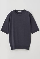 【ジョン スメドレー/JOHN SMEDLEY】のクルーネック半袖プルオーバー ESTA 30G MODERN FIT HEPBURN SMOKE|ID:prp329100004185481