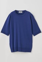 【ジョン スメドレー/JOHN SMEDLEY】のクルーネック半袖プルオーバー ESTA 30G MODERN FIT INK|ID:prp329100004185481