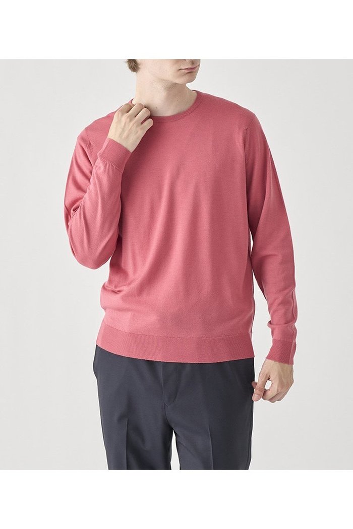 【ジョンスメドレー/JOHN SMEDLEY / MEN】の【MEN】 SCANLAN クルーネック長袖ニットプルオーバー 30G MODERN FIT インテリア・キッズ・メンズ・レディースファッション・服の通販 founy(ファニー) https://founy.com/ ファッション Fashion メンズファッション MEN トップス・カットソー Tops/Tshirt/Men ニット Knit Tops 長袖 Long Sleeve |ID: prp329100004185482 ipo3291000000028995577