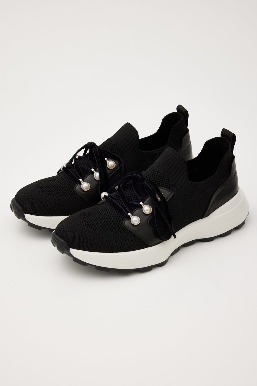 【スタッカート/STACCATO】のパールリボンニットスリッポン 人気、トレンドファッション・服の通販 founy(ファニー) 　ファッション　Fashion　レディースファッション　Fashion for Women　シューズ　Shoes, Footwear　パール　Pearl, Pearl Accent　フラット　Flat, Flat Shoes　ベロア　Velour, Soft Velvet　レース　Lace, Lace Fabric　other-2|ID: prp329100004185484 ipo3291000000035059065