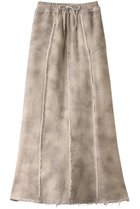 【プランク プロジェクト/PRANK PROJECT】のアウトシームスウェットマキシスカート/Outseam Sweatshirt Maxi Skirt IVR(アイボリー)|ID: prp329100004185509 ipo3291000000032823883