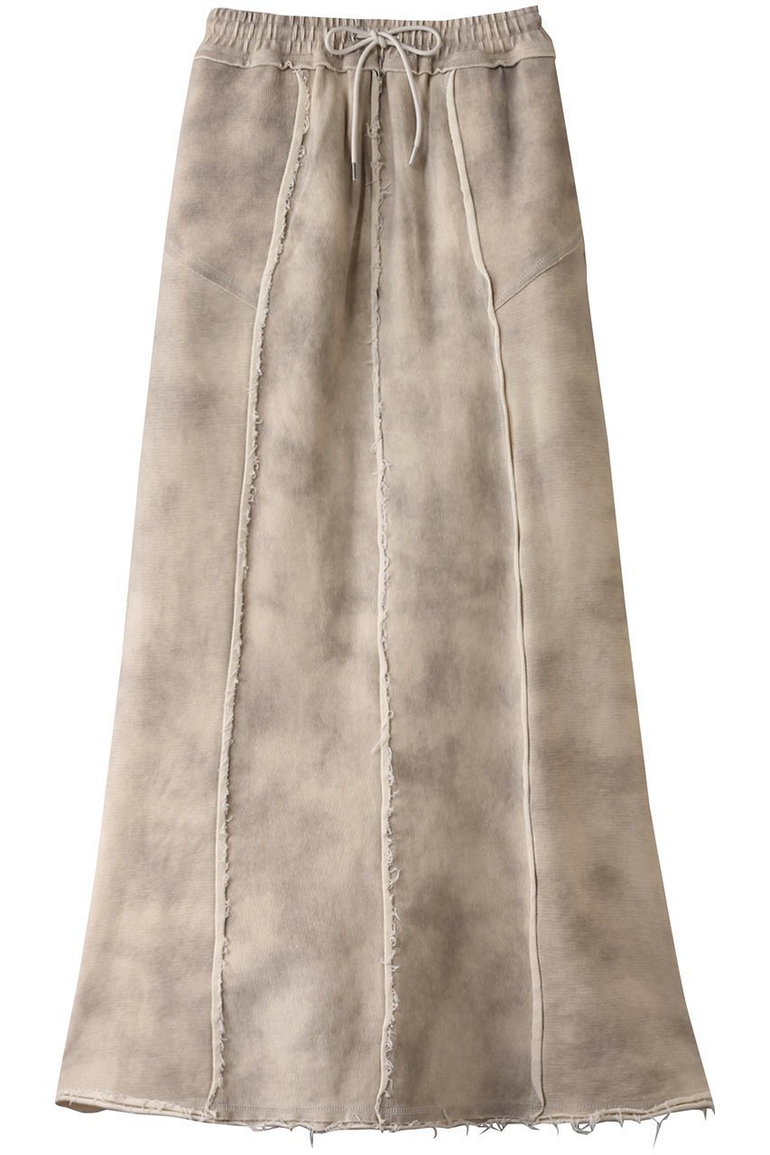 【プランク プロジェクト/PRANK PROJECT】のアウトシームスウェットマキシスカート/Outseam Sweatshirt Maxi Skirt インテリア・キッズ・メンズ・レディースファッション・服の通販 founy(ファニー) 　ファッション　Fashion　レディースファッション　Fashion for Women　スカート　Skirts　ロングスカート　Long Skirts / Maxi & Midi Skirts　カットオフ　Cut-Off Design　ダメージ　Distressed, Destroyed　プリント　Print, Printed Pattern　ロング　Long, Long-Length　IVR(アイボリー)|ID: prp329100004185509 ipo3291000000032823883