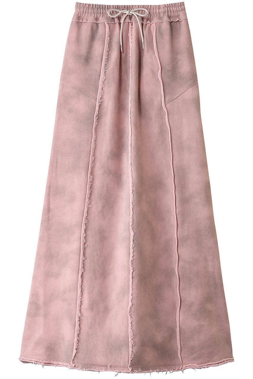 【プランク プロジェクト/PRANK PROJECT】のアウトシームスウェットマキシスカート/Outseam Sweatshirt Maxi Skirt インテリア・キッズ・メンズ・レディースファッション・服の通販 founy(ファニー) 　ファッション　Fashion　レディースファッション　Fashion for Women　スカート　Skirts　ロングスカート　Long Skirts / Maxi & Midi Skirts　カットオフ　Cut-Off Design　ダメージ　Distressed, Destroyed　プリント　Print, Printed Pattern　ロング　Long, Long-Length　PNK(ピンク)|ID: prp329100004185509 ipo3291000000032823884