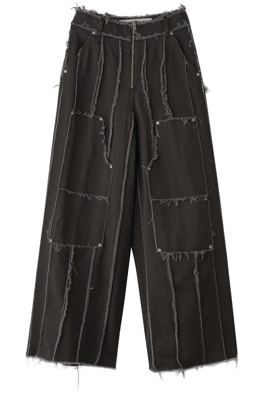 【プランク プロジェクト/PRANK PROJECT】のローエッジパネルパンツ/Raw Edge Panel Pants インテリア・キッズ・メンズ・レディースファッション・服の通販 founy(ファニー) 　ファッション　Fashion　レディースファッション　Fashion for Women　パンツ　Pants & Trousers　メタル　Metal, Metal Parts　ワイド　Wide, Wide Fit　C.GRY(チャコールグレー)|ID: prp329100004185511 ipo3291000000032926761