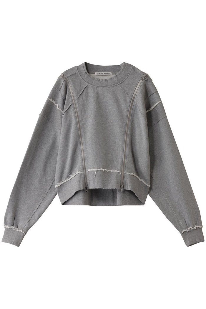 【プランク プロジェクト/PRANK PROJECT】のダブルジップクラッシュスウェット/Double Zip Crash Sweatshirt インテリア・キッズ・メンズ・レディースファッション・服の通販 founy(ファニー) https://founy.com/ ファッション Fashion レディースファッション Fashion for Women トップス・カットソー Cut & Sew Tops シャツ・ブラウス・オフィスカジュアル Elegant Blouses & Button-Ups レディースパーカー・カジュアルフーディー Casual Hoodies & Sweatshirts ロングTシャツ・Tシャツ Longline T-Shirts & Tees スウェット・クルーネックトップス Sweatshirts & Crewnecks / Relaxed Fit Sweat Tops カットソー・ベーシックTシャツ Cut-and-Sewn Tops / Stretch Tees & Basics ショート Short, Short Length スリット Slit, Slit Detail ダメージ Distressed, Destroyed プリント Print, Printed Pattern ボトム Bottoms, Lower Wear |ID: prp329100004185512 ipo3291000000032893016