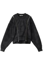 【プランク プロジェクト/PRANK PROJECT】のダブルジップクラッシュスウェット/Double Zip Crash Sweatshirt BLK(ブラック)|ID: prp329100004185512 ipo3291000000032893020