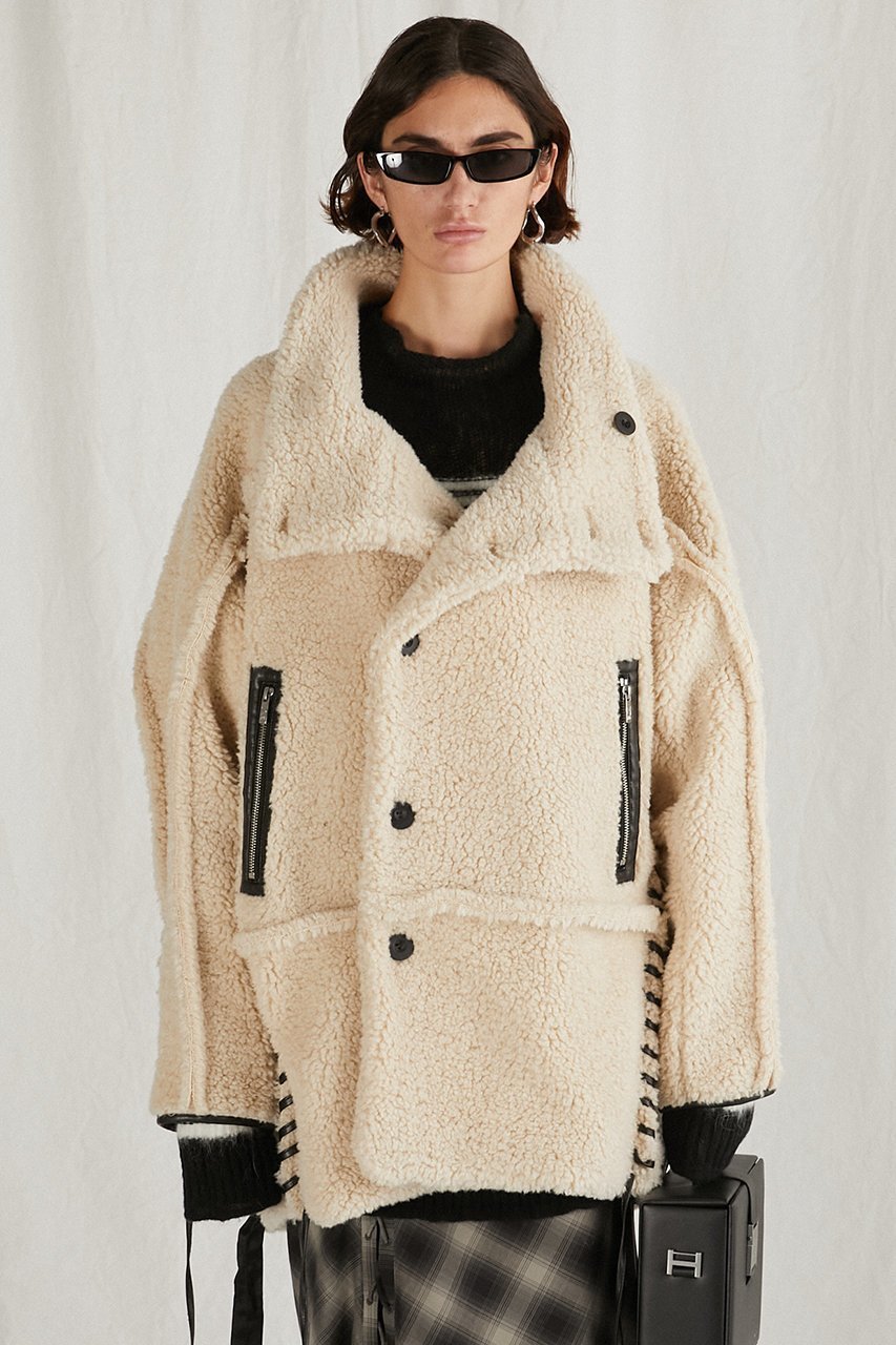 【プランク プロジェクト/PRANK PROJECT】のボアコート/Boa Coat 大人の最旬トレンドファッション＆コーディネート founy(ファウニー) 　ファッション　Fashion　レディースファッション　Fashion for Women　アウター　Coat / Outerwear Collection　コート・ロングコート・ピーコート　Long Coats, Peacoats & More　ショート　Short, Short Length　ハイネック　High Neck, Mock Neck　ハーフ　Half, Half-Length　フェイクレザー　Faux Leather, PU Leather　レース　Lace, Lace Fabric　防寒　Cold Protection, Winter-Ready　other-8|ID: prp329100004185516 ipo3291000000036619219