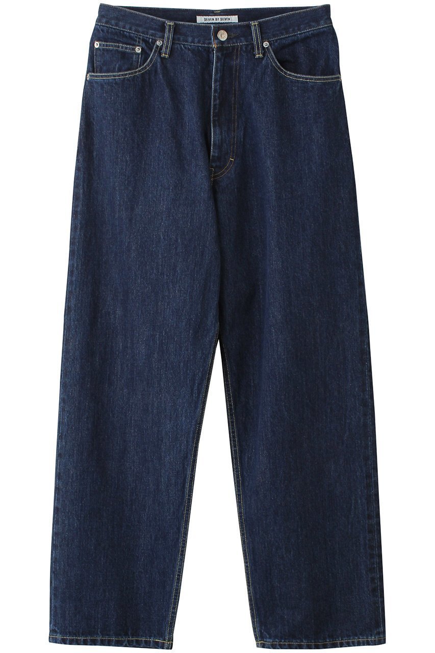 【セブン バイ セブン/SEVEN BY SEVEN / MEN】の【MEN】デニムワイドパンツ‐Wash‐ インテリア・キッズ・メンズ・レディースファッション・服の通販 founy(ファニー) 　ファッション　Fashion　メンズファッション　Fashion for Men　ボトムス　Bottoms　デニムパンツ・ジーンズ　Denim Pants　ウォッシュ　Washed Finish　デニム　Denim, Jeans Material　ワイド　Wide, Wide Fit　インディゴ|ID: prp329100004185524 ipo3291000000032938232